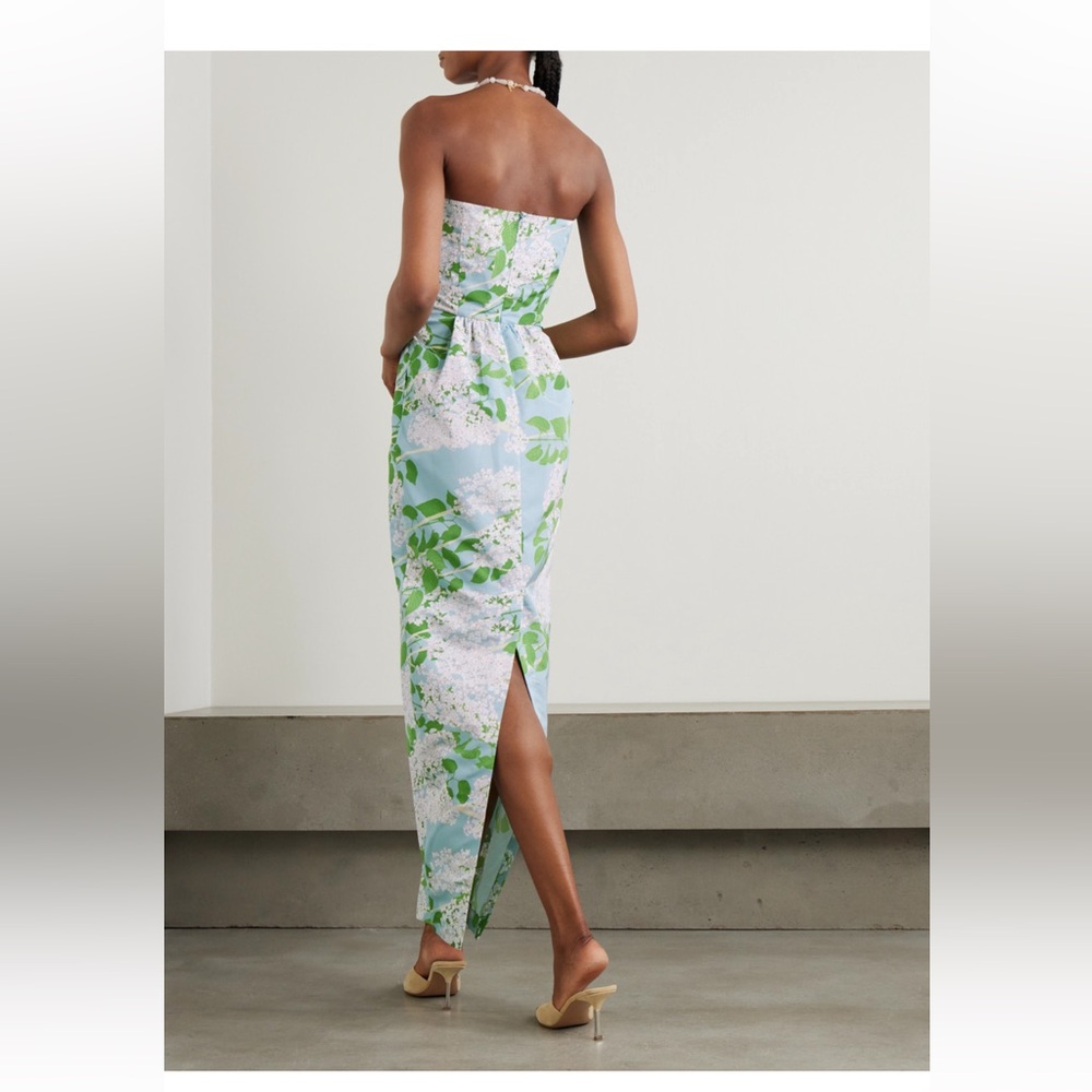 Bernadette Lena strapless floral-print taffeta gown - Picture 4 of 9